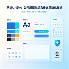 佛山建站-网站UI设计：如何用视觉语言传递品牌信任感